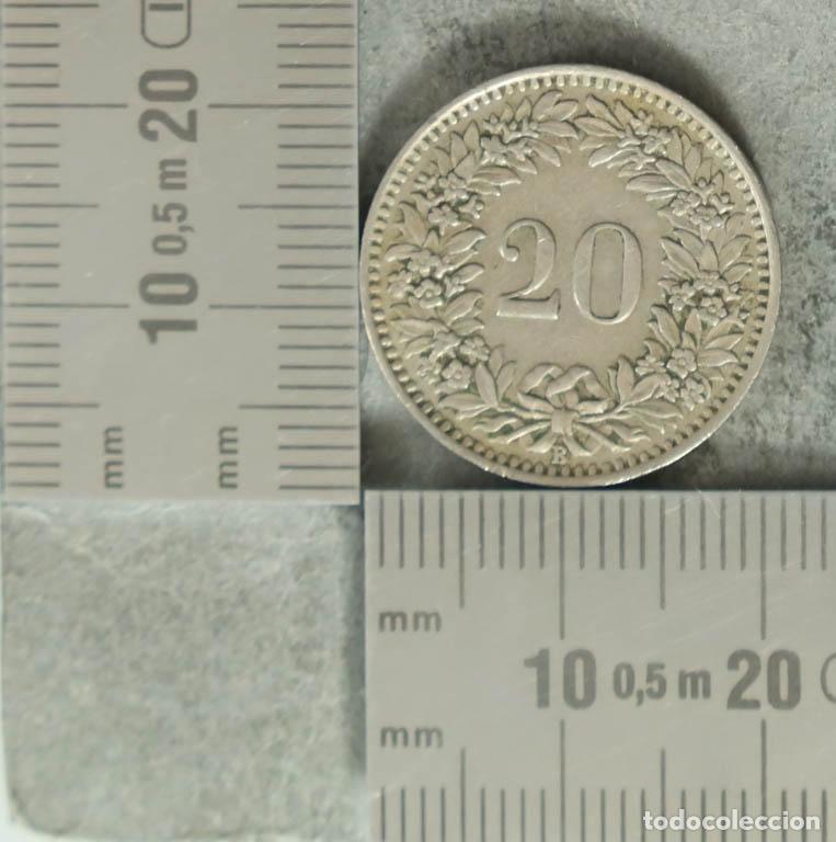 Monedas antiguas de Europa: Moneda. 20 Rappen - Suiza - Confoederatio Helvetica 1939