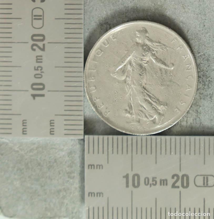 Monedas antiguas de Europa: Moneda. 1 Franco - Francia - La Semeuse 1968
