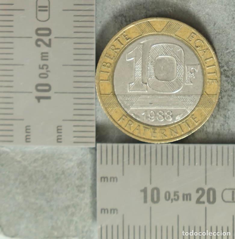 Monedas antiguas de Europa: Moneda. 10 Francos - Francia - G&eacute;nie de la Bastille 1988