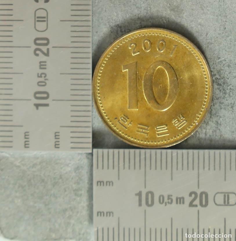 Monedas antiguas de Europa: Moneda. 10 Won - Corea del Sur 2001 - Foto 1