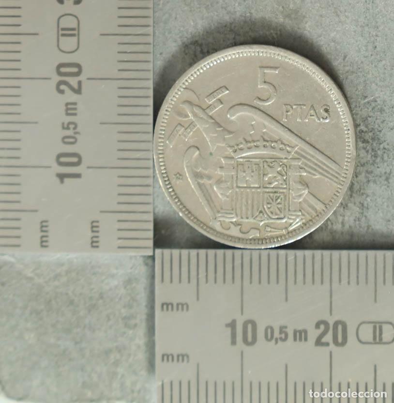 Monedas antiguas de Europa: Moneda. 5 Pesetas - Espa&ntilde;a - Franco - Estrella grande 1957