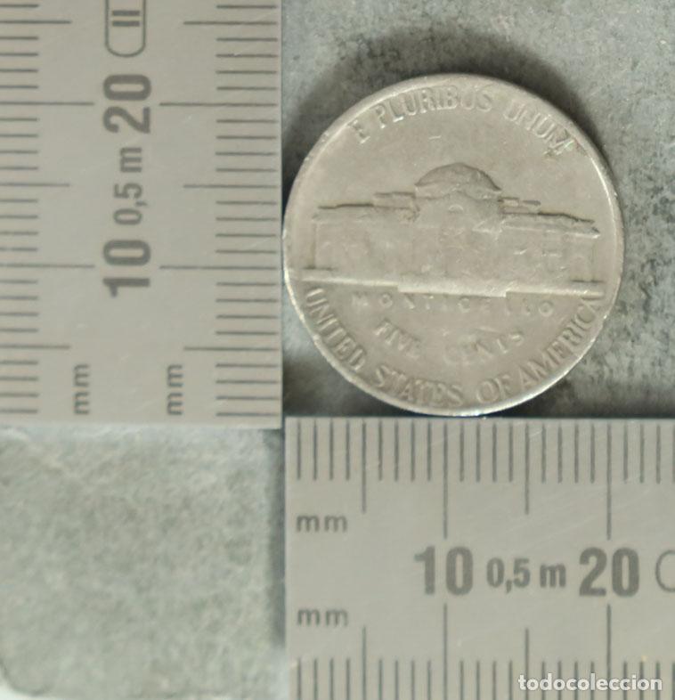 Monedas antiguas de Europa: Moneda. 5 Cents - USA - Jefferson Nickel 1980