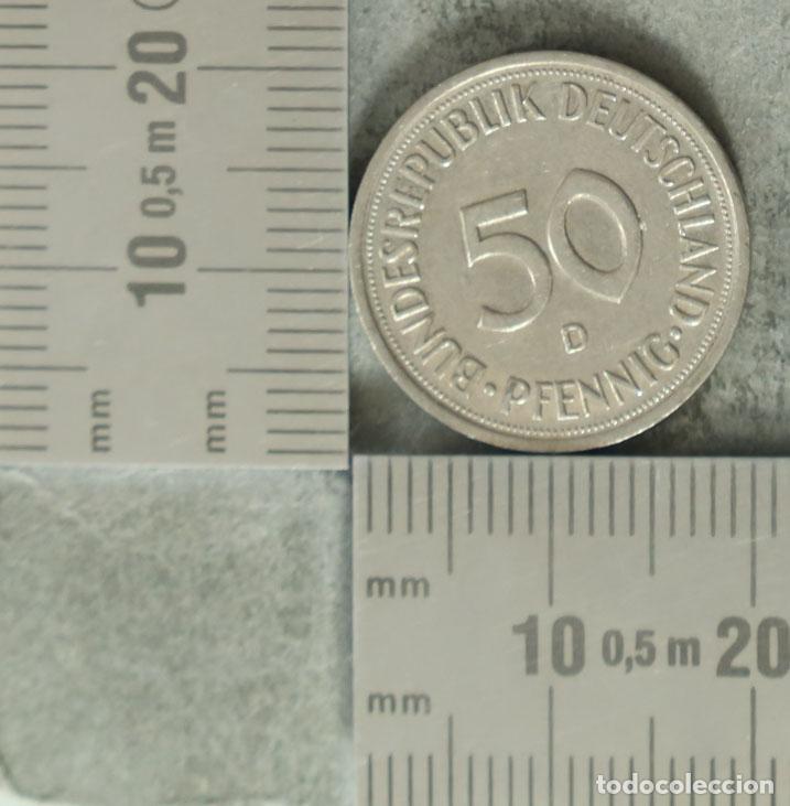 Old Coins of Europe: Moneda. 50 Pfennig - Alemania - Bundesrepublik Deutschland - Ceca D 1981