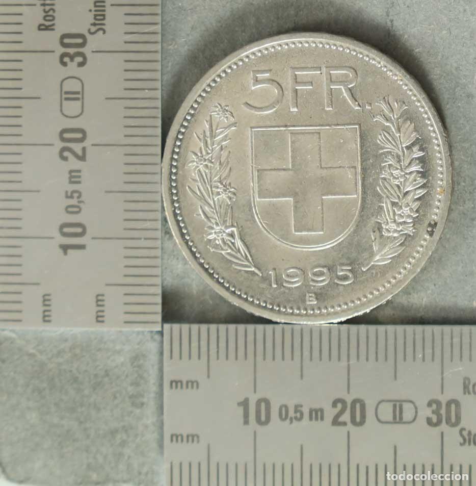 Monete antiche di Europa: Moneda. 5 Francos - Suiza - 1995