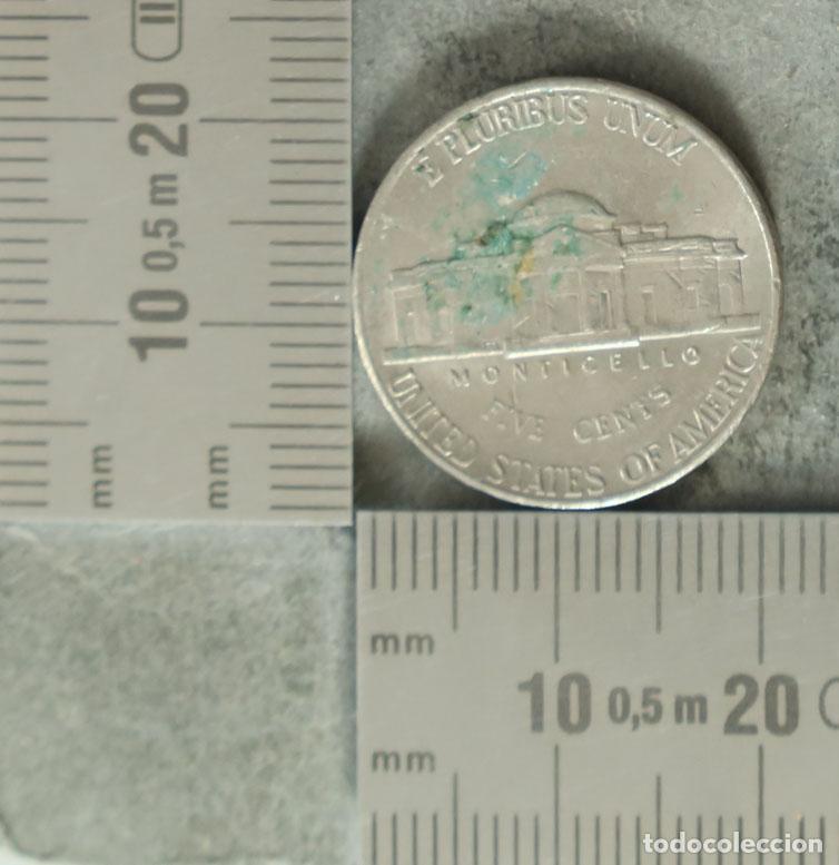 Alte M&uuml;nzen aus Europa: Moneda. 5 Cents - USA - Jefferson Nickel - Monticello 1998