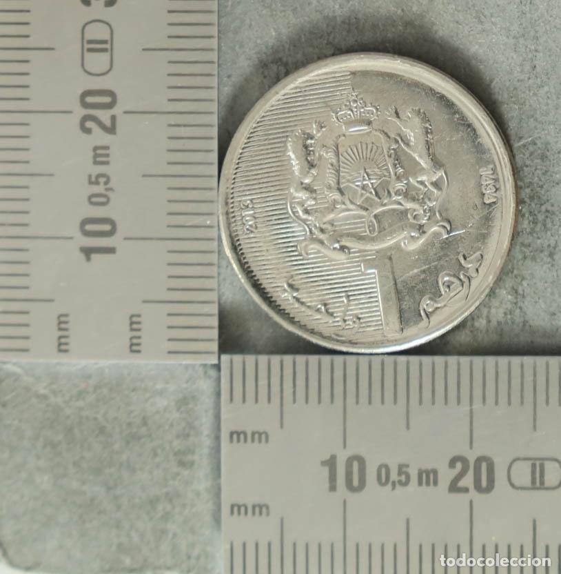 Alte M&uuml;nzen aus Europa: Moneda. 1 Dirham - Marruecos - Mohamed VI - Escudo de armas 2013