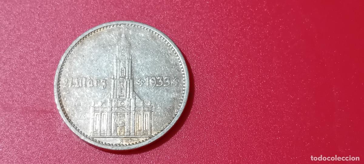Alte M&uuml;nzen aus Europa: ALEMANIA 5 MARCOS 1934, IGLESIA Y FECHA