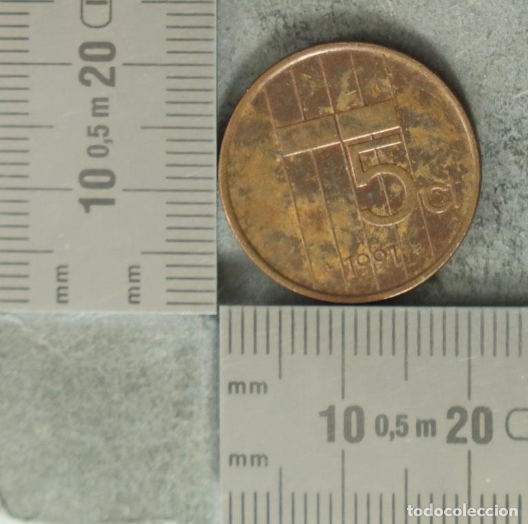 Alte M&uuml;nzen aus Europa: Moneda. 5 Centavos - Pa&iacute;ses Bajos - Beatriz 1991