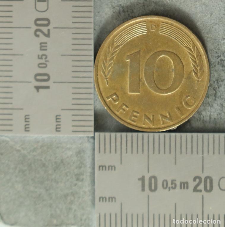 Alte M&uuml;nzen aus Europa: Moneda. 10 Pfennig - Alemania 1992