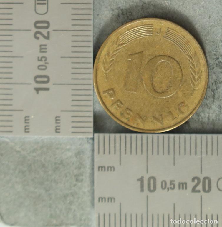 Alte M&uuml;nzen aus Europa: Moneda. 10 Pfennig - Alemania - Rep&uacute;blica Federal 1978
