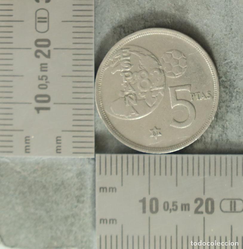 Alte M&uuml;nzen aus Europa: Moneda. 5 Pesetas - Espa&ntilde;a - Juan Carlos I - Mundial de F&uacute;tbol Espa&ntilde;a 82 1980