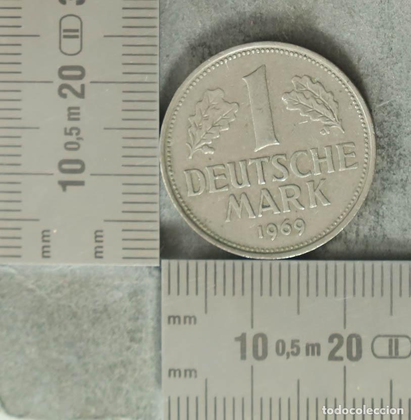 Alte M&uuml;nzen aus Europa: Moneda. 1 Deutsche Mark - Alemania 1969