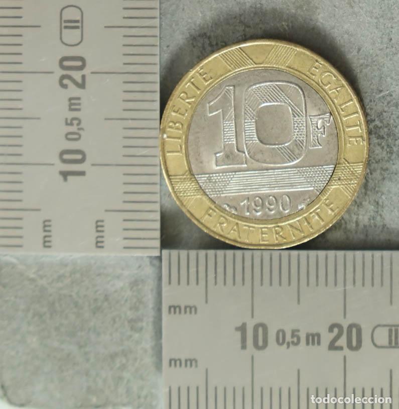 Alte M&uuml;nzen aus Europa: Moneda. 10 Francos - Francia - G&eacute;nie de la Libert&eacute; 1990