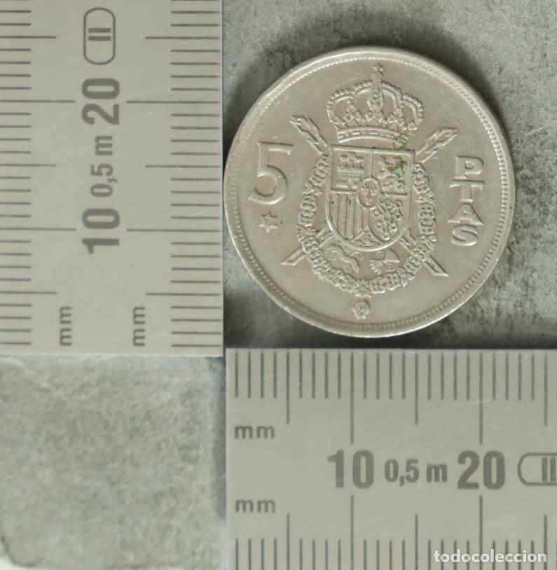 Monnaies anciennes de Europe: Moneda. 5 Pesetas - Espa&ntilde;a - Juan Carlos I - 1975