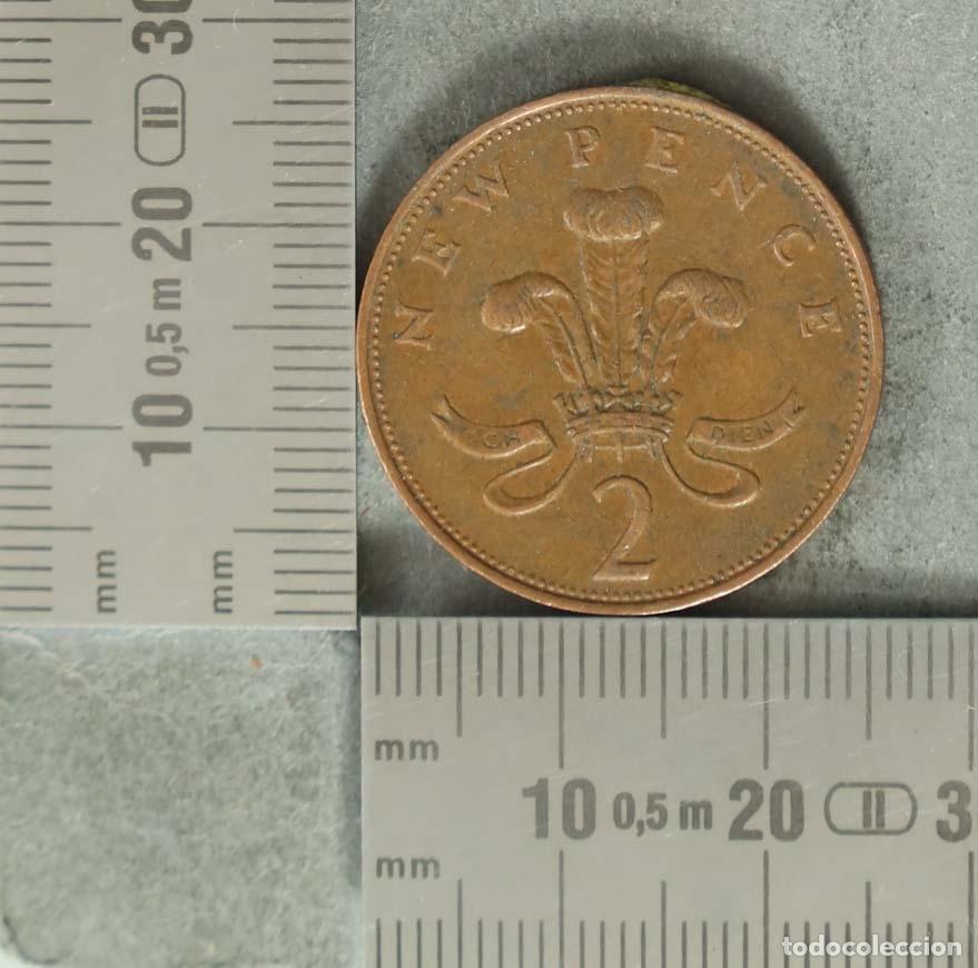 Monedas antiguas de Europa: Moneda. 2 New Pence - Gran Breta&ntilde;a - Elizabeth II 1971