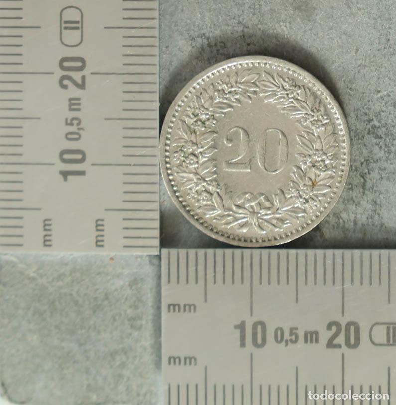 Monedas antiguas de Europa: Moneda. 20 Rappen - Suiza - Confoederatio Helvetica 1978