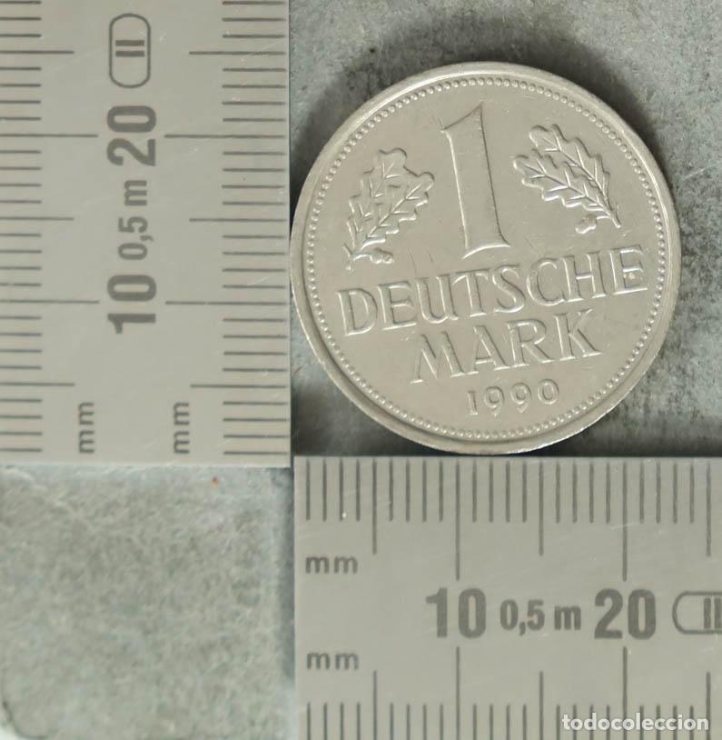 Monedas antiguas de Europa: Moneda. 1 Deutsche Mark - Alemania - Bundesrepublik Deutschland 1990