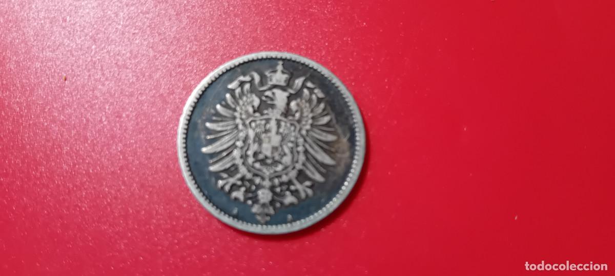 Monedas antiguas de Europa: ALEMANIA 1 MARCO 1875 A, PLATA