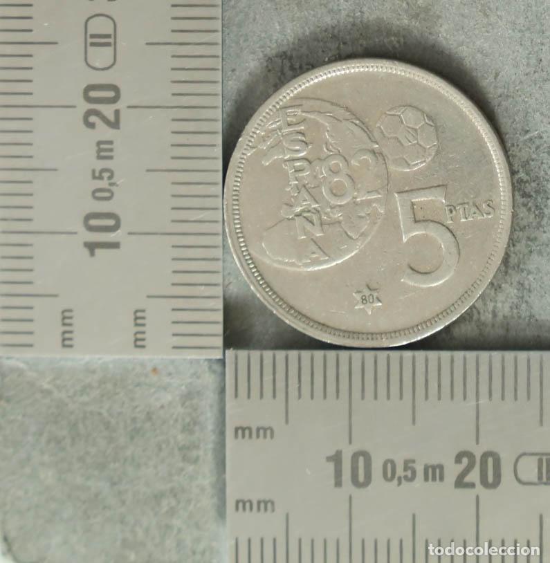 Monedas antiguas de Europa: Moneda. 5 Pesetas - Espa&ntilde;a - Mundial de F&uacute;tbol - Juan Carlos I 1980