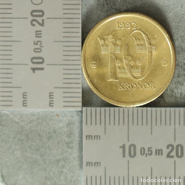 Monedas antiguas de Europa: Moneda. 10 Kronor - Suecia - Carl XVI Gustaf 1992