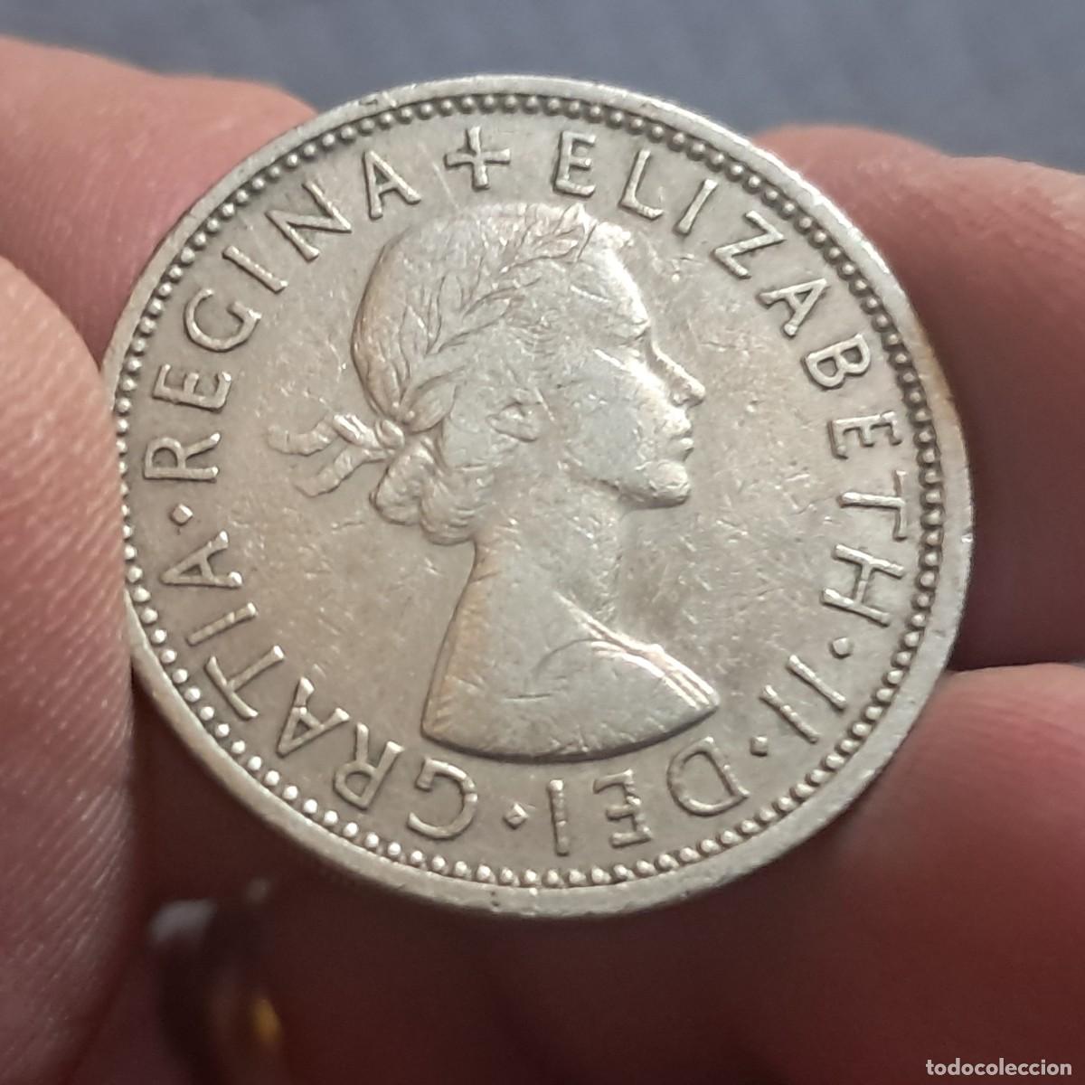 Monedas antiguas de Europa: MONEDA REINO UNIDO 2 CHELINES SHILLINGS 1967 - Elizabeth II (1r retrato; sin 'BRITT:OMN') VG.