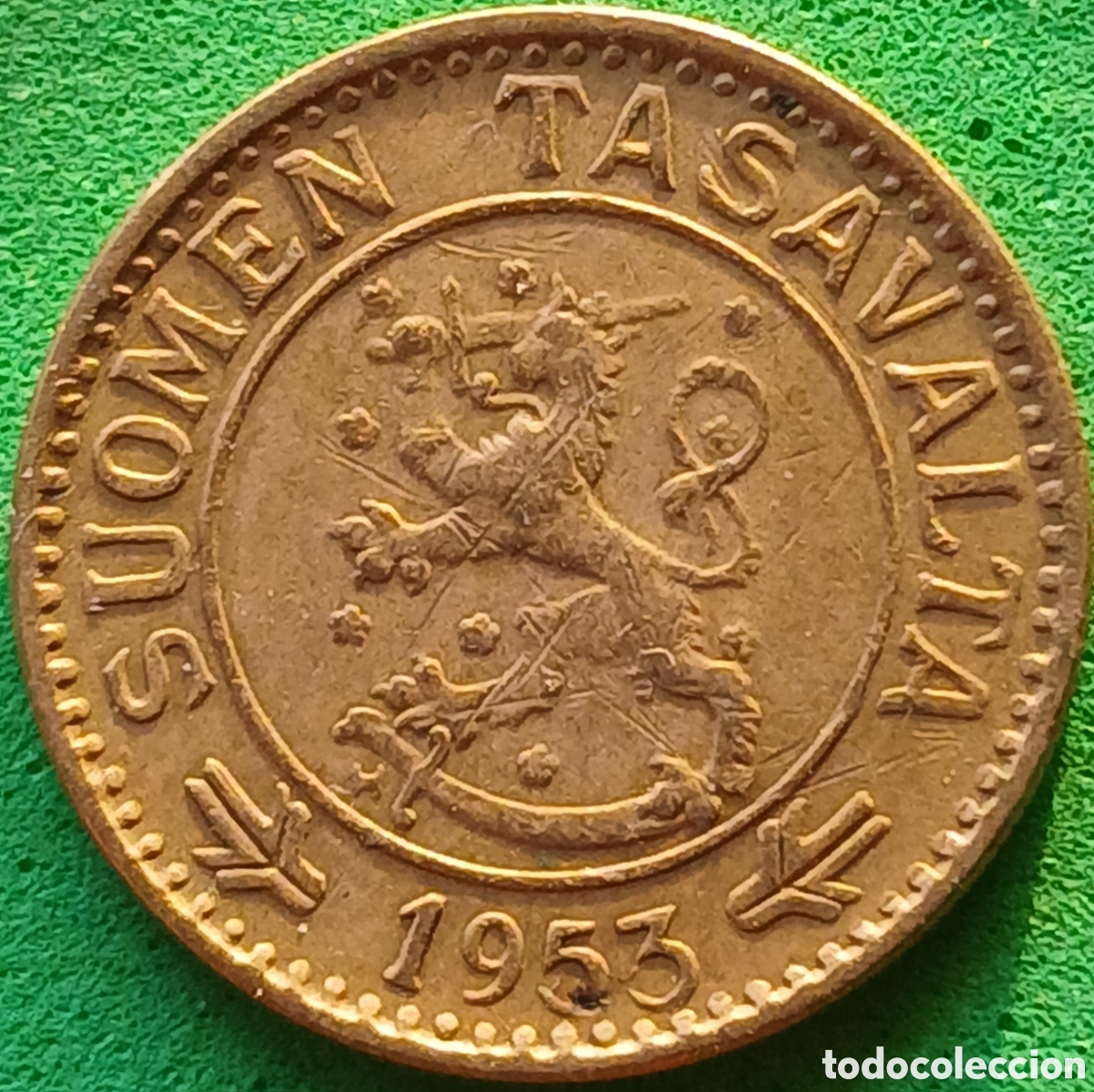 Monedas antiguas de Europa: Finlandia 10 marcos 1953 km#38