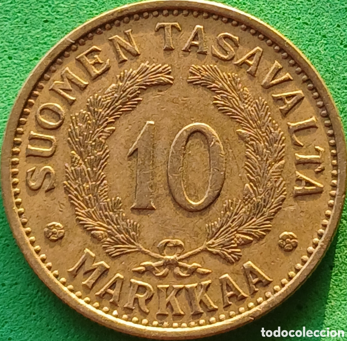 Monedas antiguas de Europa: Finlandia 10 marcos 1939 km#32A ESCASA!