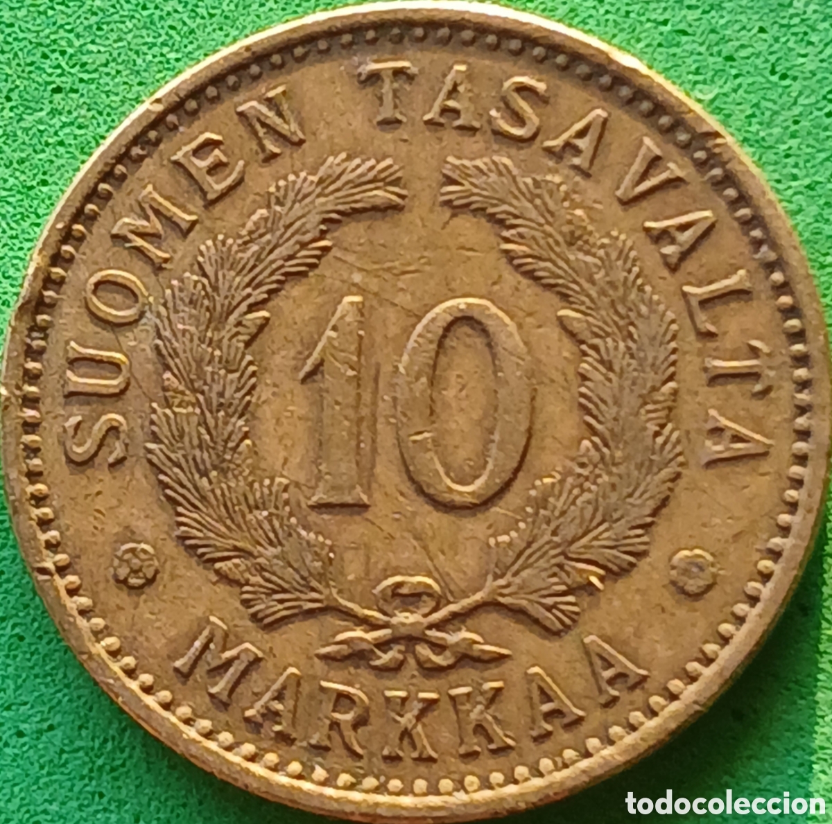 Monedas antiguas de Europa: Finlandia 10 marcos 1928 km#32A ESCASA!