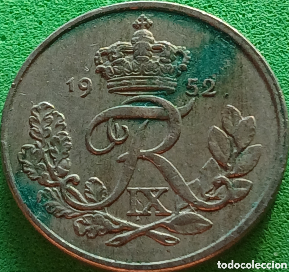 Monedas antiguas de Europa: Dinamarca 10 ore 1952 km#841
