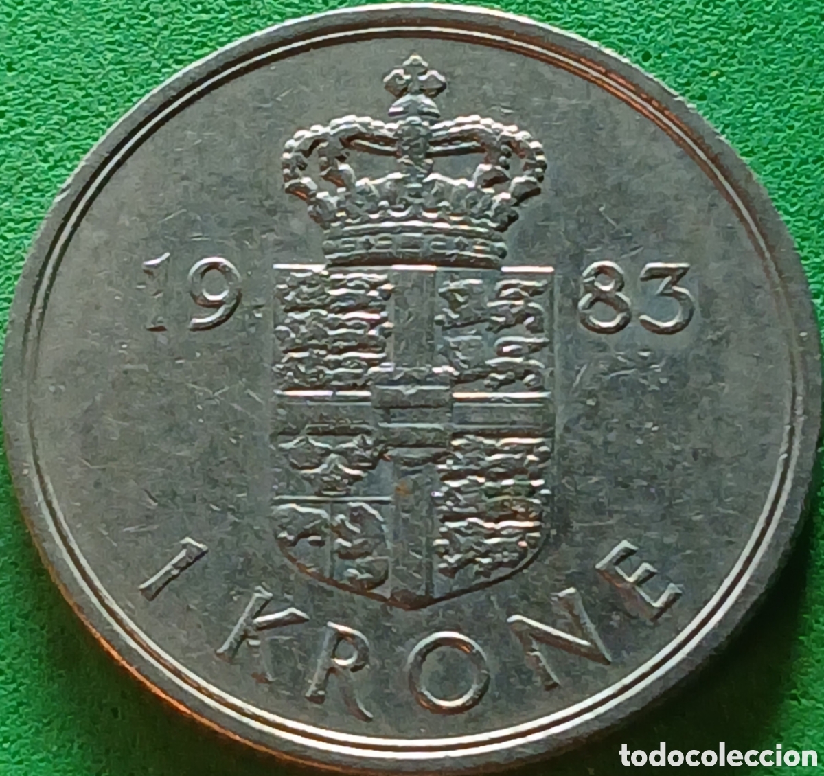 Monedas antiguas de Europa: Dinamarca 1 corona 1983 km#862