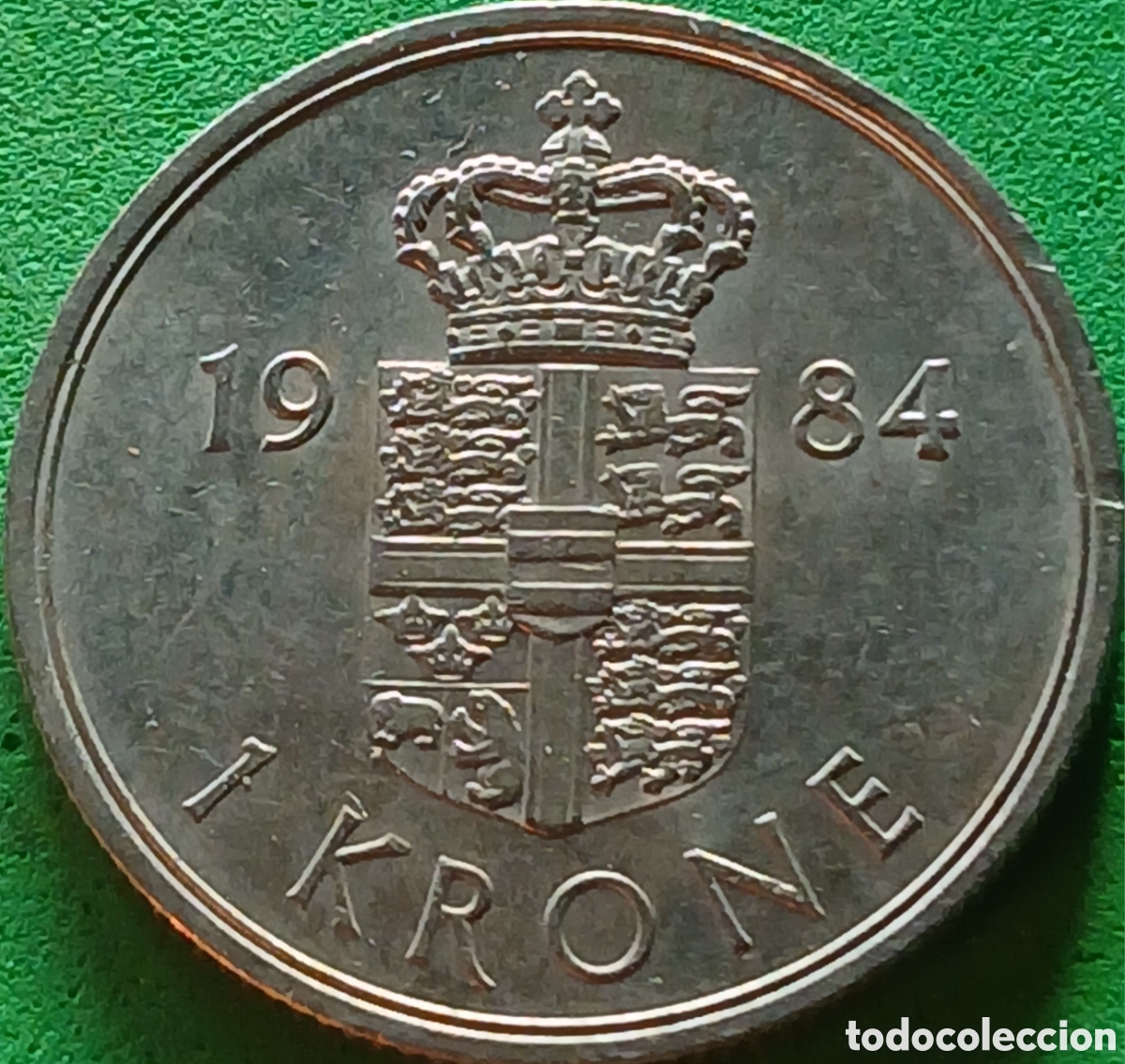 Monedas antiguas de Europa: Dinamarca 1 corona 1984 km#862