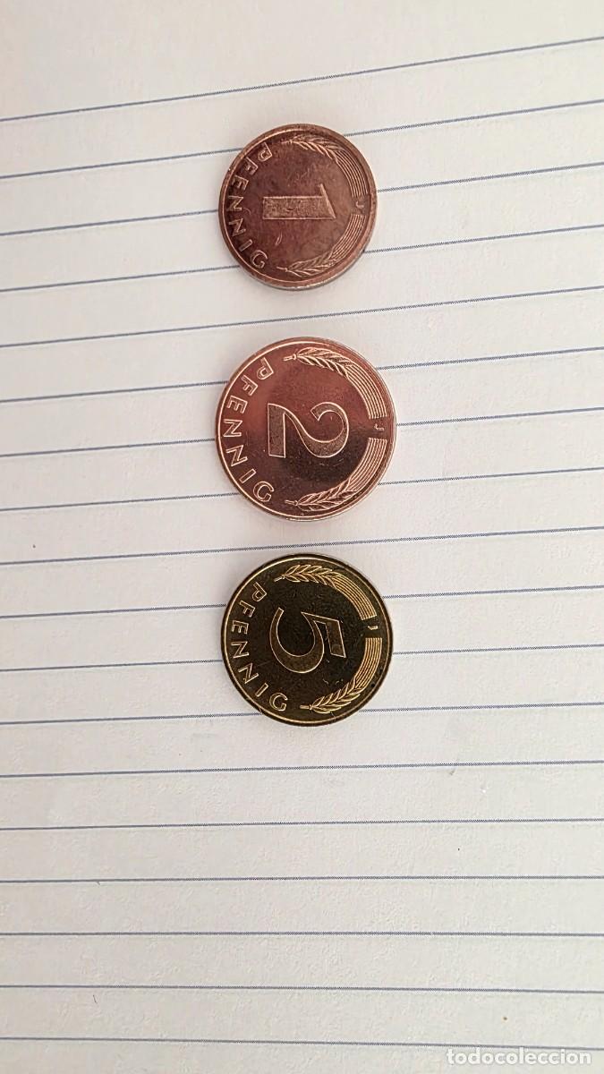 Monedas antiguas de Europa: LOTE DE TRES MONEDAS DE ALEMANIA A&Ntilde;O 1989 SIN CIRCULAR