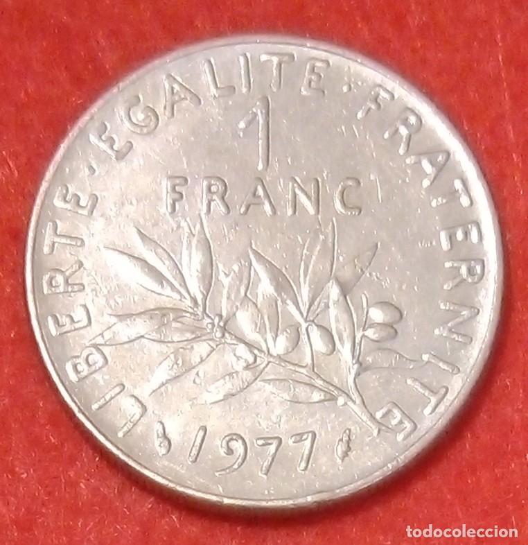 Monedas antiguas de Europa: MONEDA DE FRANCIA 1977 - 1 FRANCO - N&Iacute;QUEL