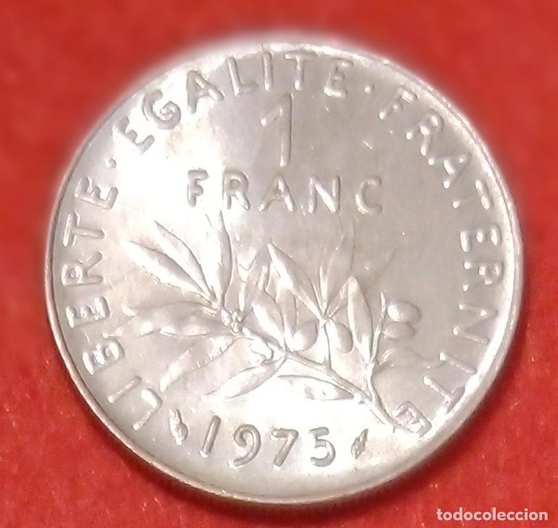 Monedas antiguas de Europa: MONEDA DE FRANCIA 1975 - 1 FRANCO - N&Iacute;QUEL