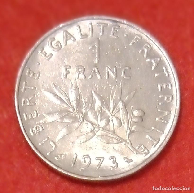 Monedas antiguas de Europa: MONEDA DE FRANCIA 1973 - 1 FRANCO - N&Iacute;QUEL