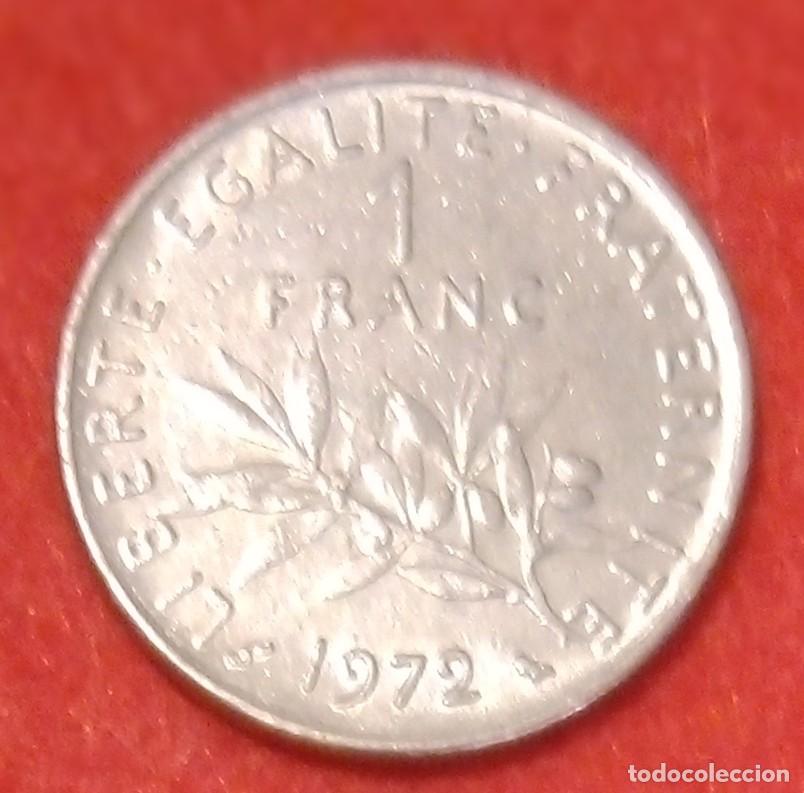 Monedas antiguas de Europa: MONEDA DE FRANCIA 1972 - 1 FRANCO - N&Iacute;QUEL