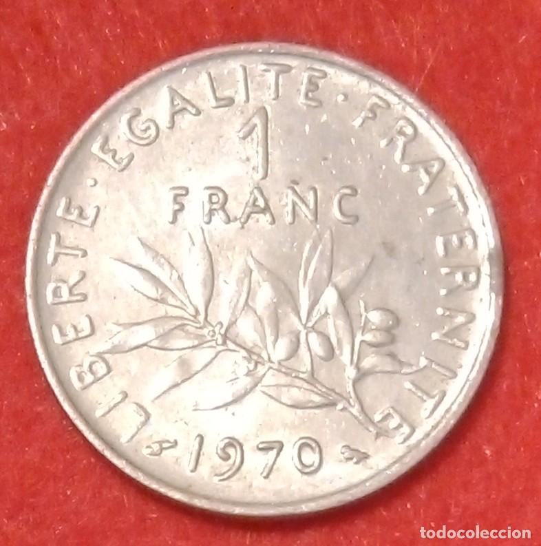 Monedas antiguas de Europa: MONEDA DE FRANCIA 1970 - 1 FRANCO - N&Iacute;QUEL