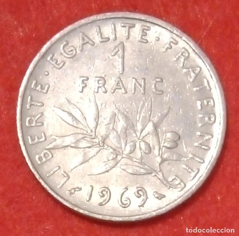 Monedas antiguas de Europa: MONEDA DE FRANCIA 1969 - 1 FRANCO - N&Iacute;QUEL