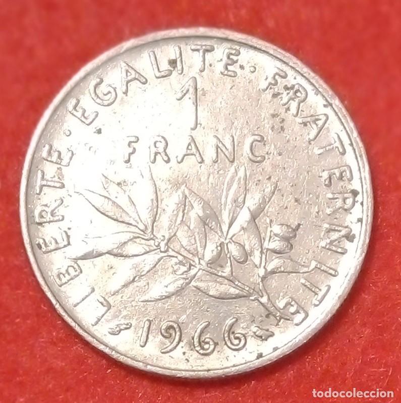 Monedas antiguas de Europa: MONEDA DE FRANCIA 1966 - 1 FRANCO - N&Iacute;QUEL