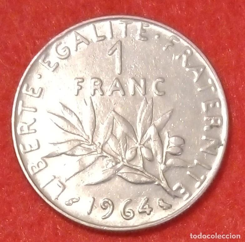 Monedas antiguas de Europa: MONEDA DE FRANCIA 1964 - 1 FRANCO - N&Iacute;QUEL