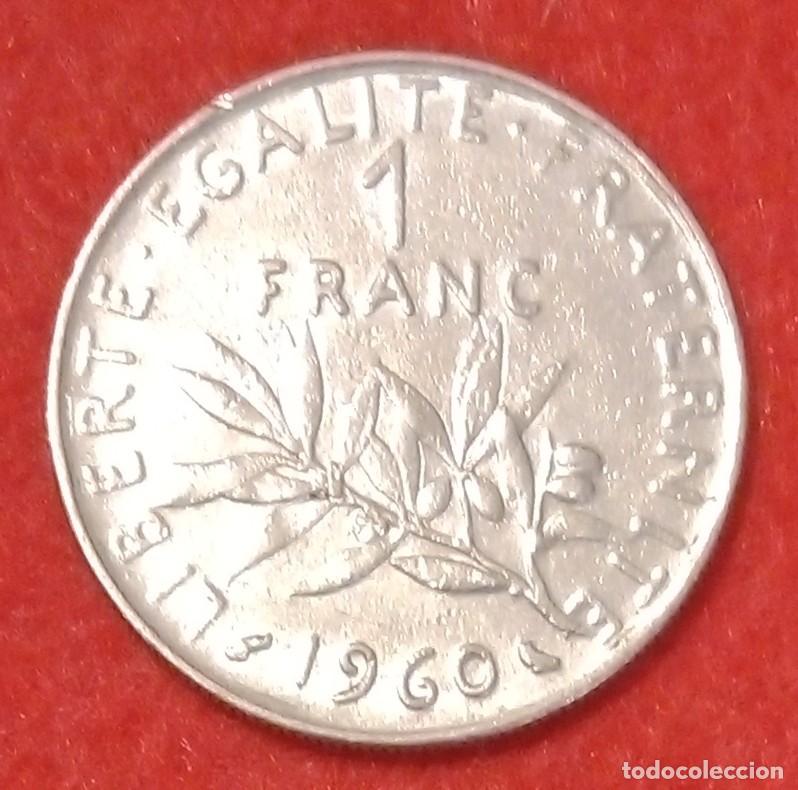 Monedas antiguas de Europa: MONEDA DE FRANCIA 1960 - 1 FRANCO - N&Iacute;QUEL