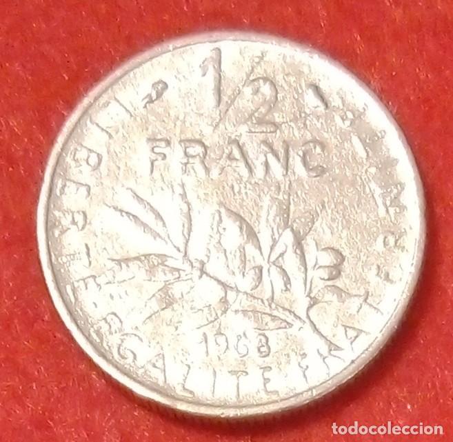 Alte M&uuml;nzen aus Europa: MONEDA DE FRANCIA 1968 - &frac12; FRANCO - N&Iacute;QUEL
