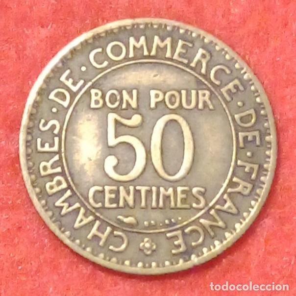 Alte M&uuml;nzen aus Europa: MONEDA DE FRANCIA 1923 - 50 C&Eacute;NTIMOS - ALUMINIO-BRONCE