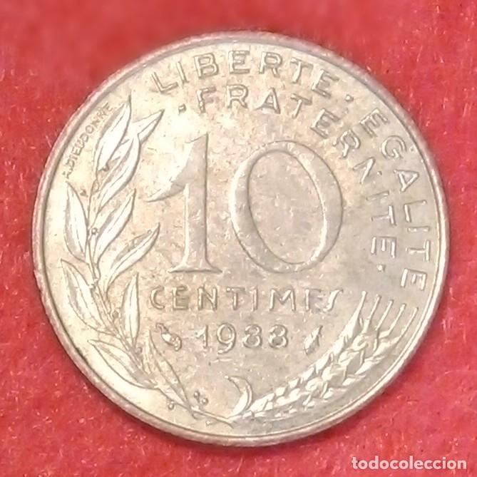 Monedas antiguas de Europa: MONEDA DE FRANCIA 1988 - 10 C&Eacute;NTIMOS - ALUMINIO-BRONCE (2)
