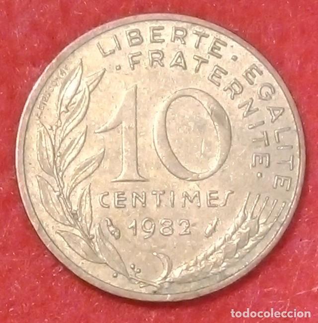 Monedas antiguas de Europa: MONEDA DE FRANCIA 1982 - 10 C&Eacute;NTIMOS - ALUMINIO-BRONCE