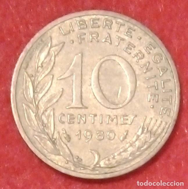 Monedas antiguas de Europa: MONEDA DE FRANCIA 1980 - 10 C&Eacute;NTIMOS - ALUMINIO-BRONCE