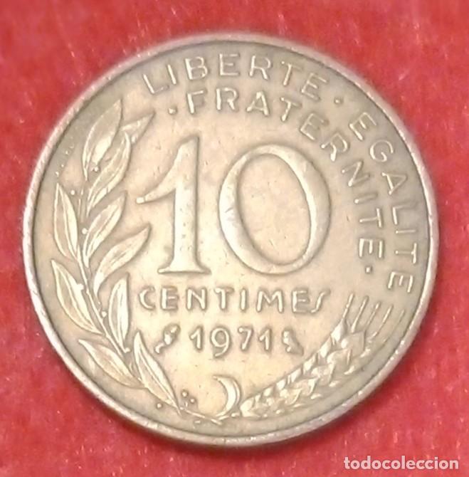 Monedas antiguas de Europa: MONEDA DE FRANCIA 1971 - 10 C&Eacute;NTIMOS - ALUMINIO-BRONCE