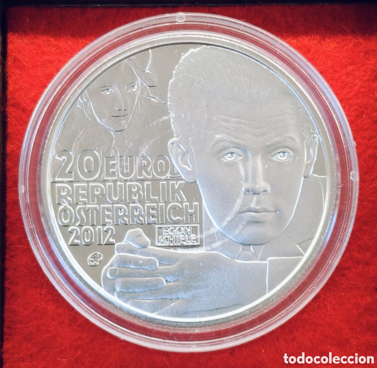 Monedas antiguas de Europa: AUSTRIA . A&Ntilde;O 2012 . 20 EUROS PLATA . PROOF .EGON SCHIELE