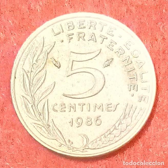 Monedas antiguas de Europa: MONEDA DE FRANCIA 1986 - 5 C&Eacute;NTIMOS - ALUMINIO-BRONCE (2)