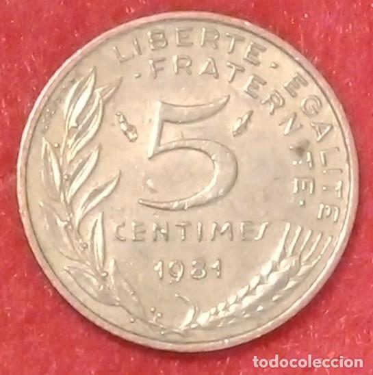 Monedas antiguas de Europa: MONEDA DE FRANCIA 1981 - 5 C&Eacute;NTIMOS - ALUMINIO-BRONCE
